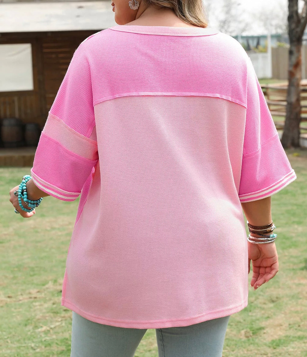 Plus size Patchwork Top