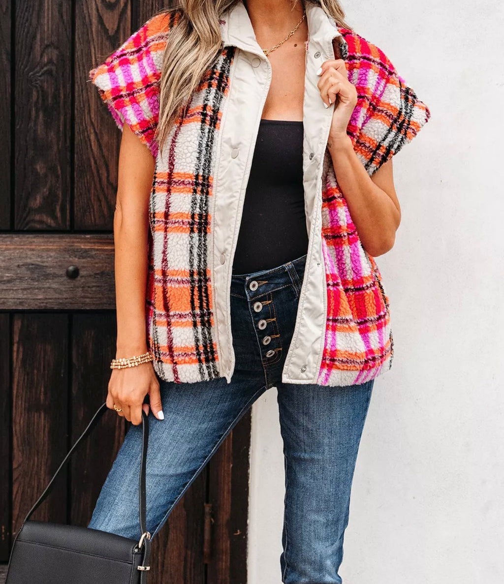 Plaid Vest