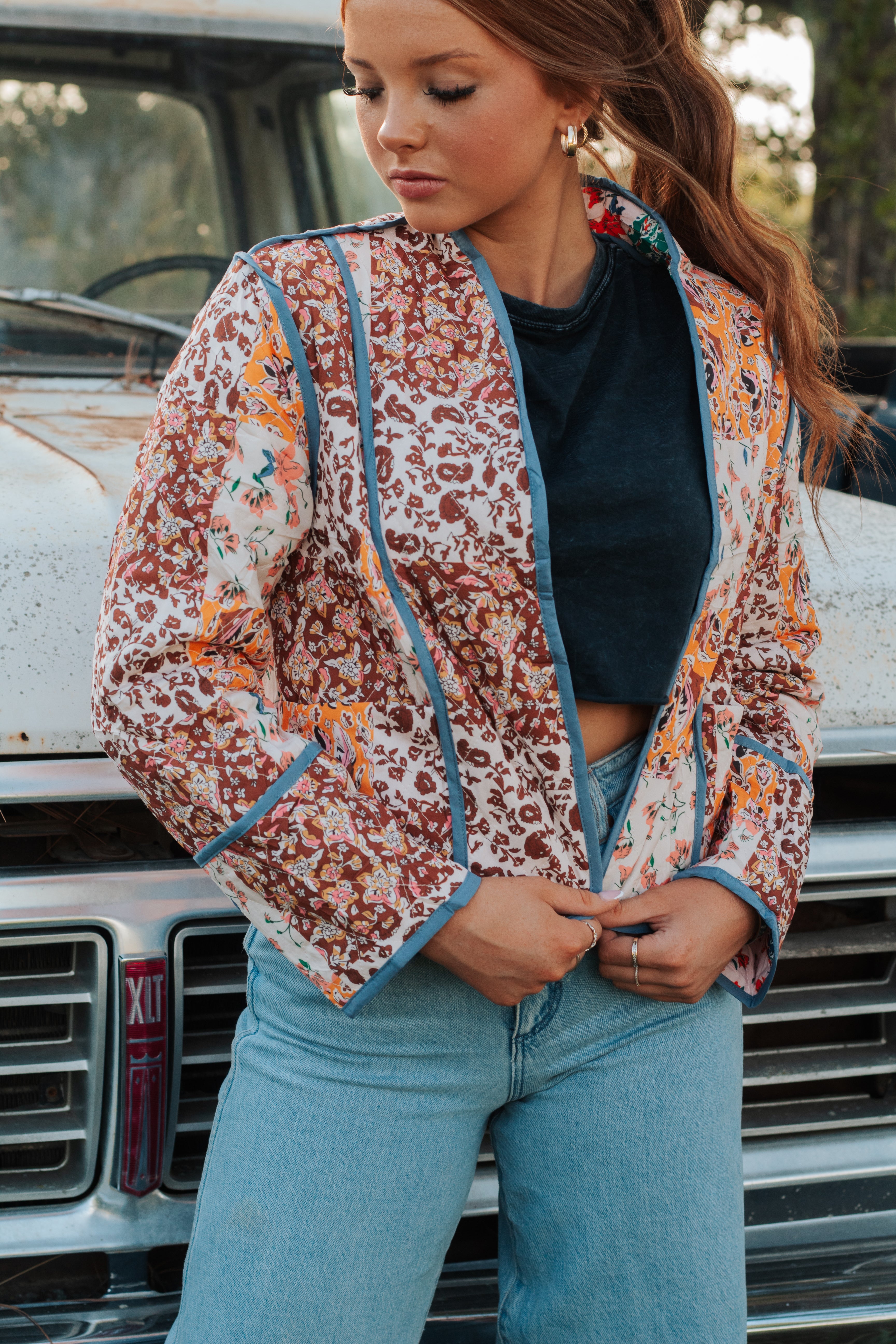 Reversible Floral Jacket