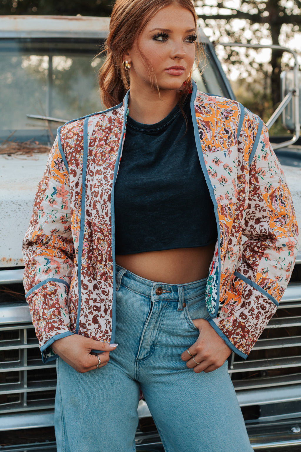 Reversible Floral Jacket