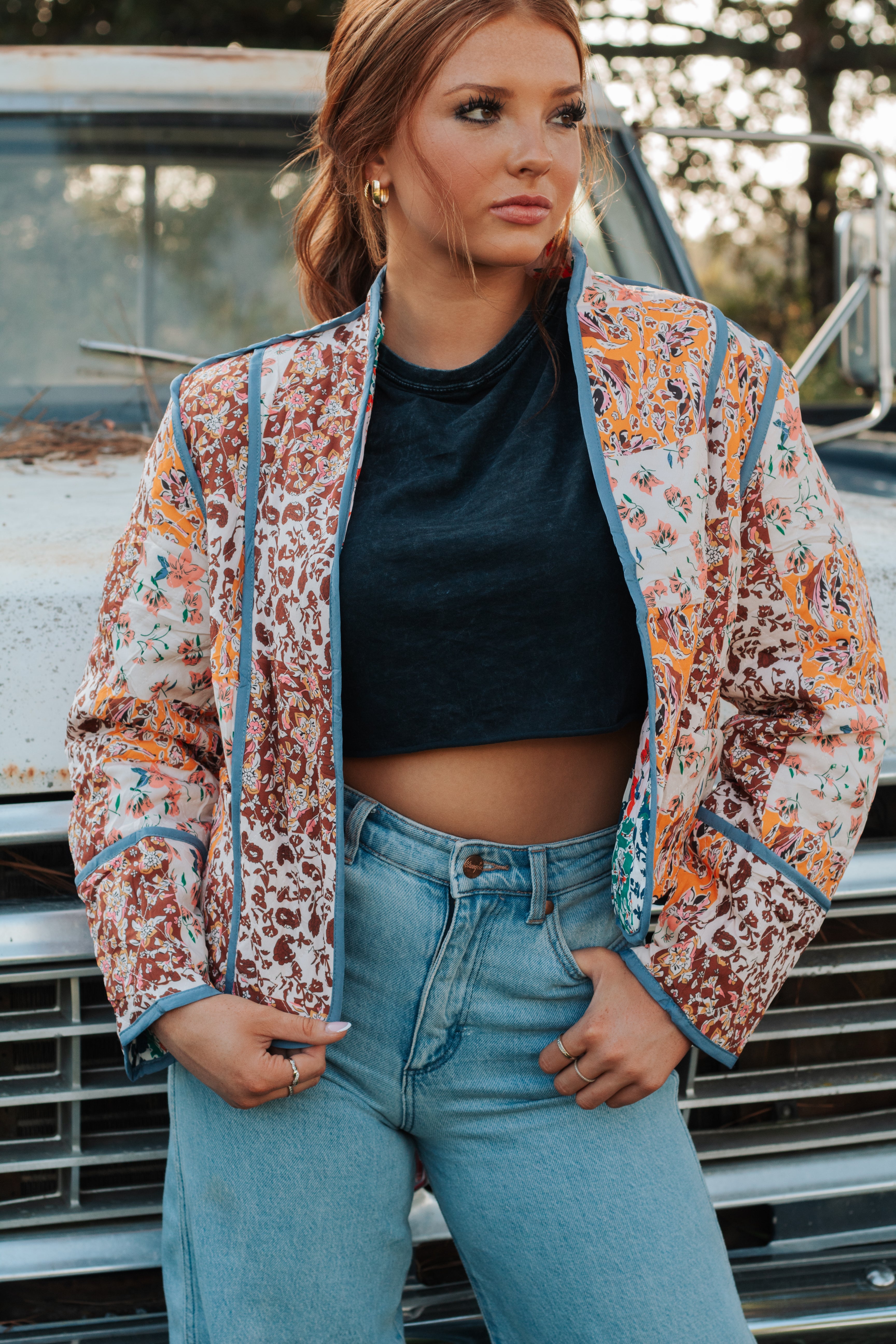 Reversible Floral Jacket