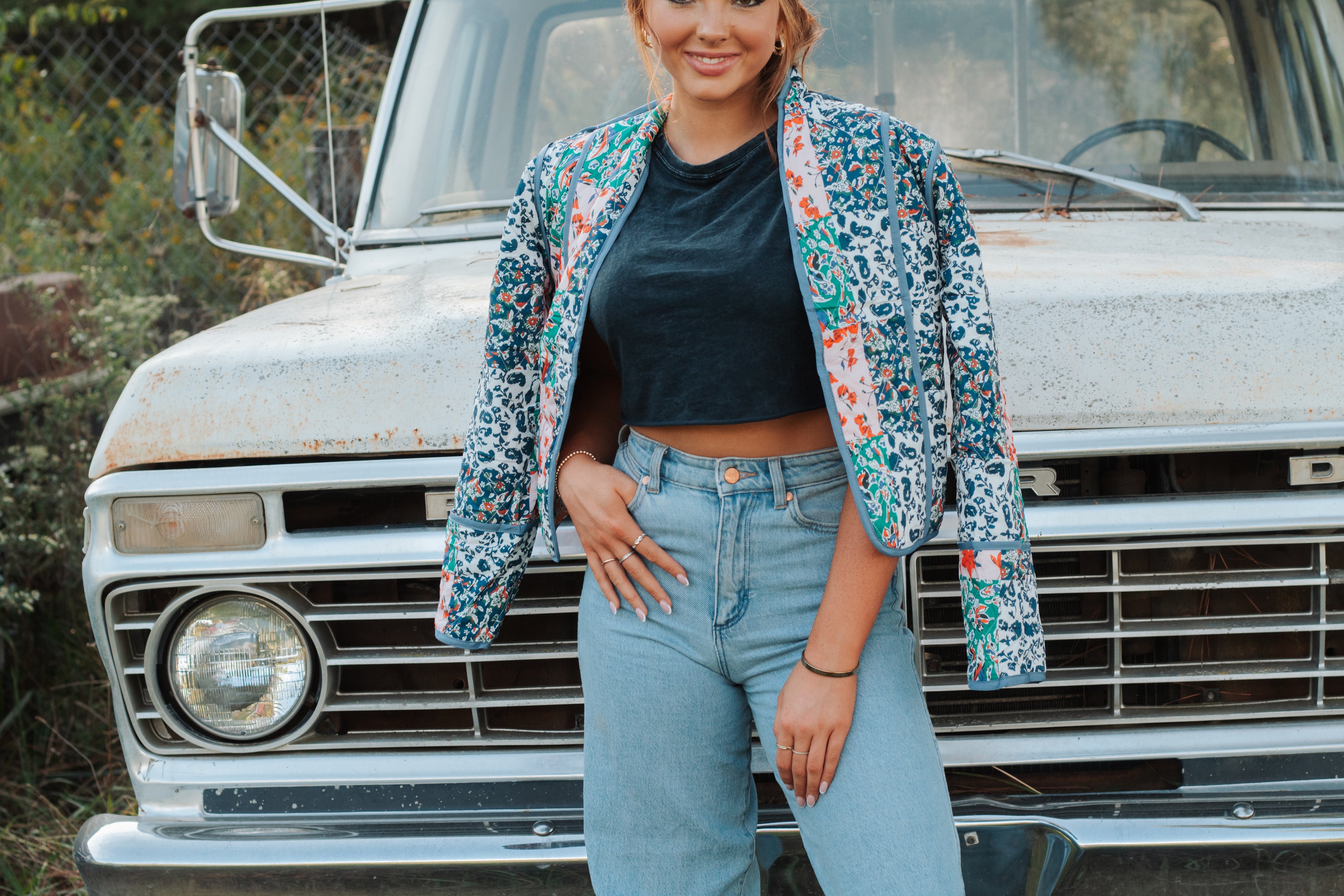 Reversible Floral Jacket