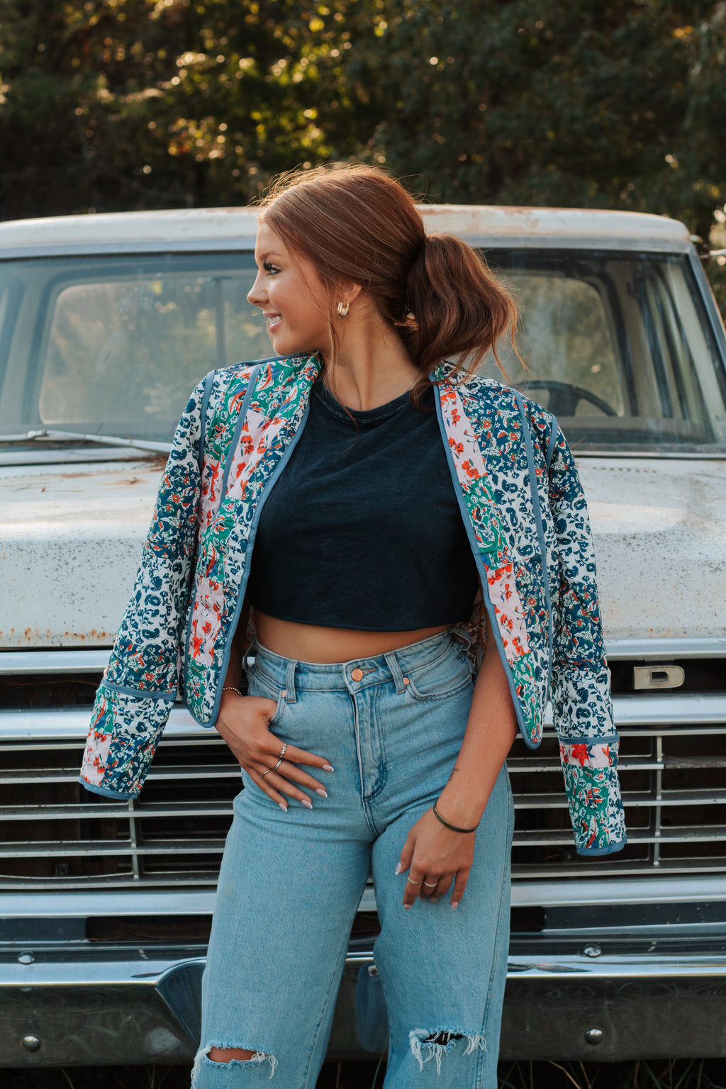Reversible Floral Jacket