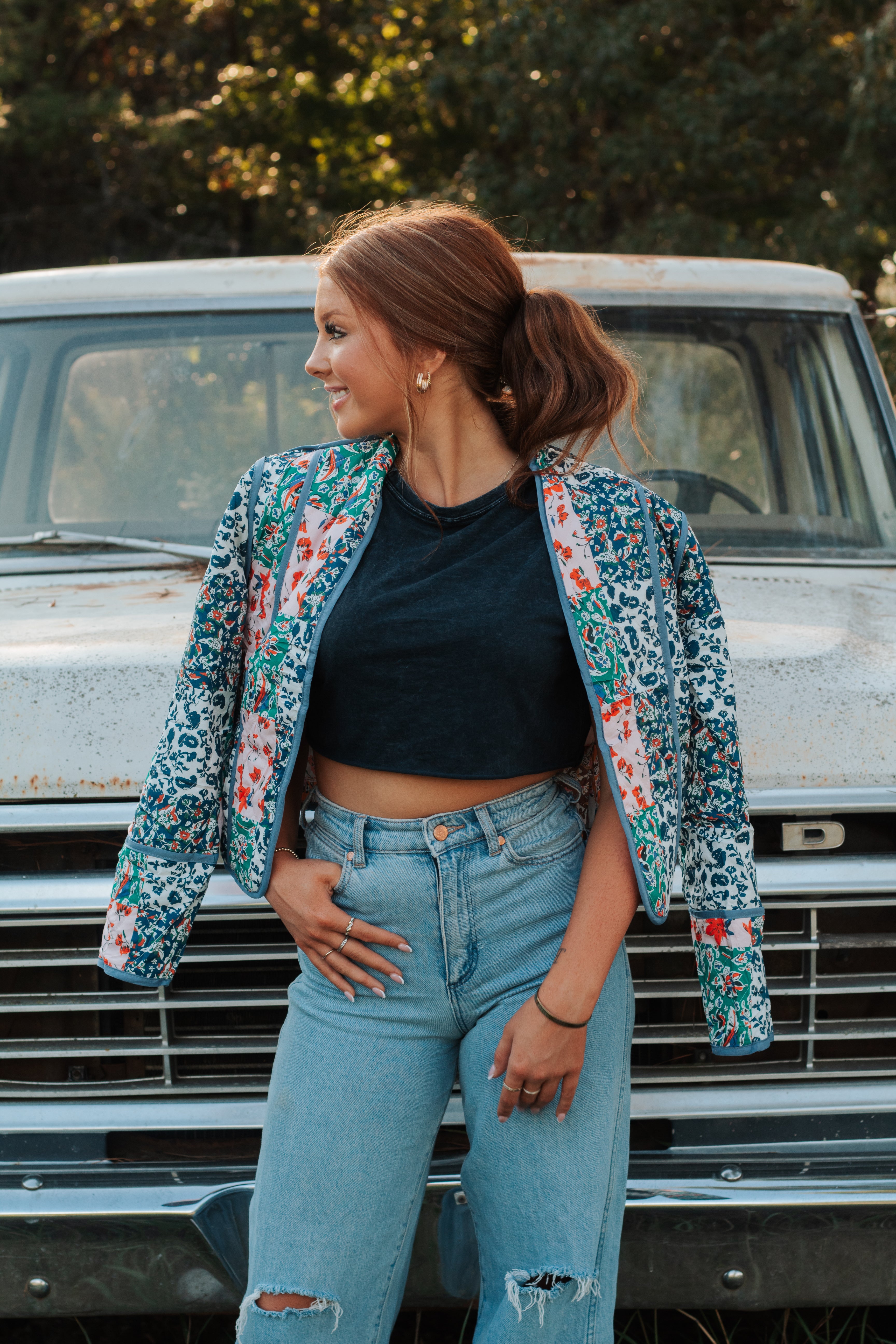 Reversible Floral Jacket